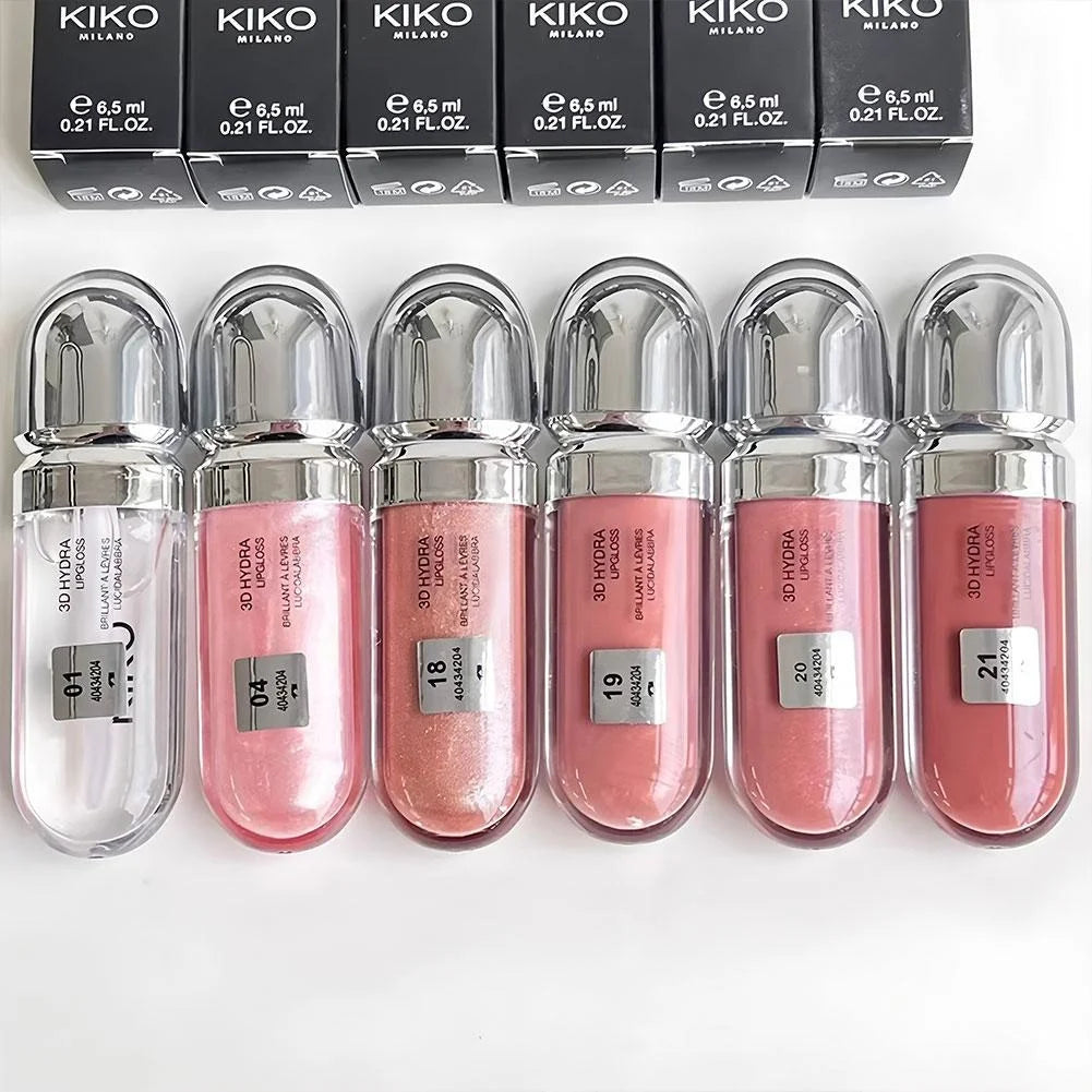 Kiko 3D Hydra Lip Liner Moisturizing Shimmer Waterproof Blusher Brun Rose Pearly Mauve Lipstick - Full Size Long-Lasting Lip Gloss