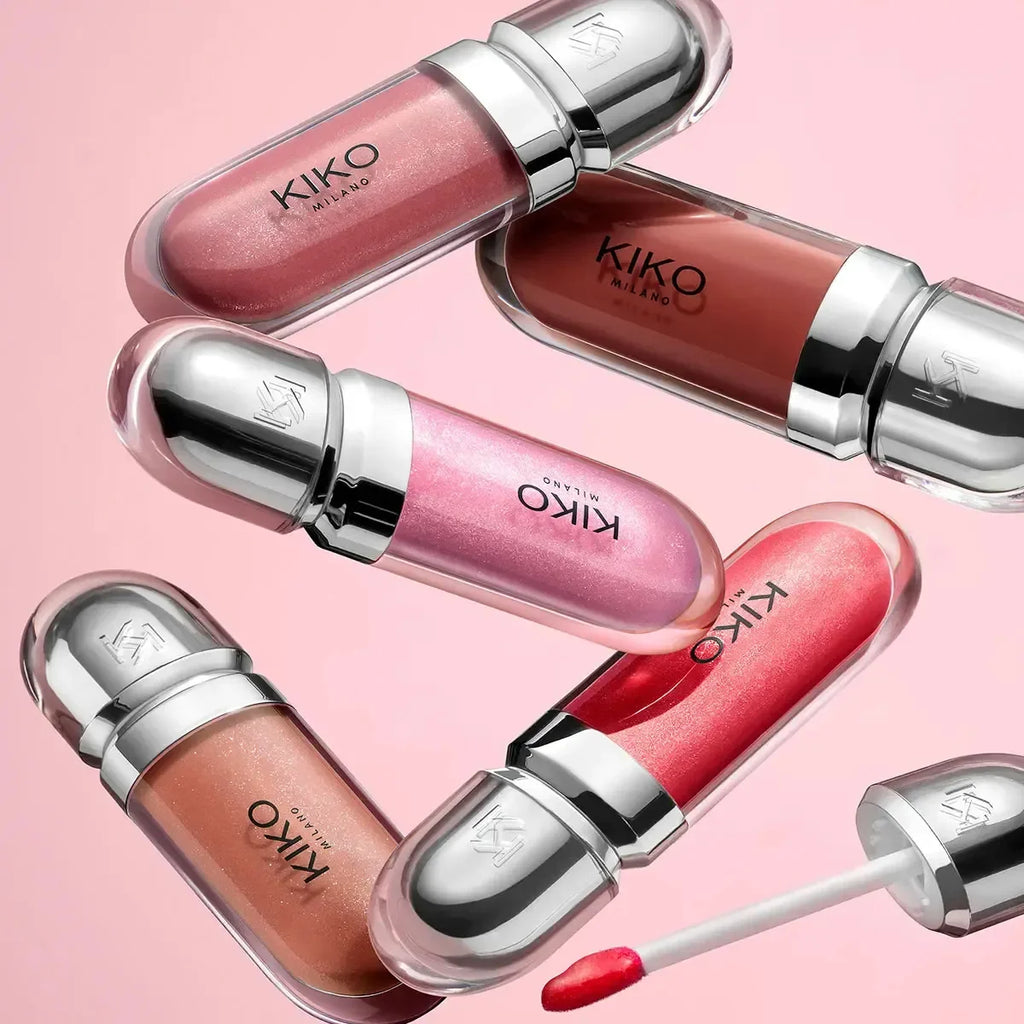 Kiko 3D Hydra Lip Liner Moisturizing Shimmer Waterproof Blusher Brun Rose Pearly Mauve Lipstick - Full Size Long-Lasting Lip Gloss