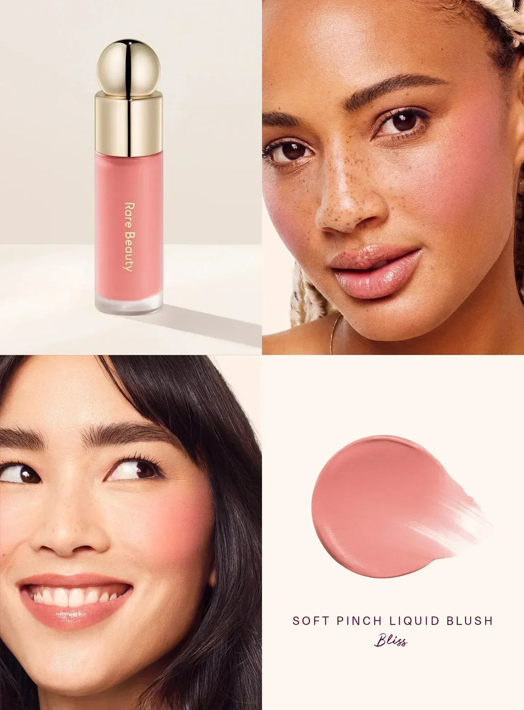 Rare Beauty Soft Pinch Tinted Lip Oil Stain Long-Lasting Liquid Blush Lip Gloss Cosmetics Face Eye Blusher for Perfect Makeup