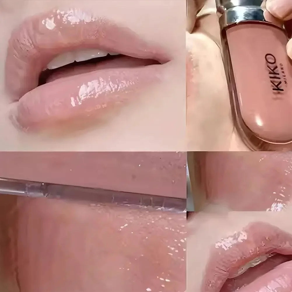 Kiko 3D Hydra Lip Liner Moisturizing Shimmer Waterproof Blusher Brun Rose Pearly Mauve Lipstick - Full Size Long-Lasting Lip Gloss