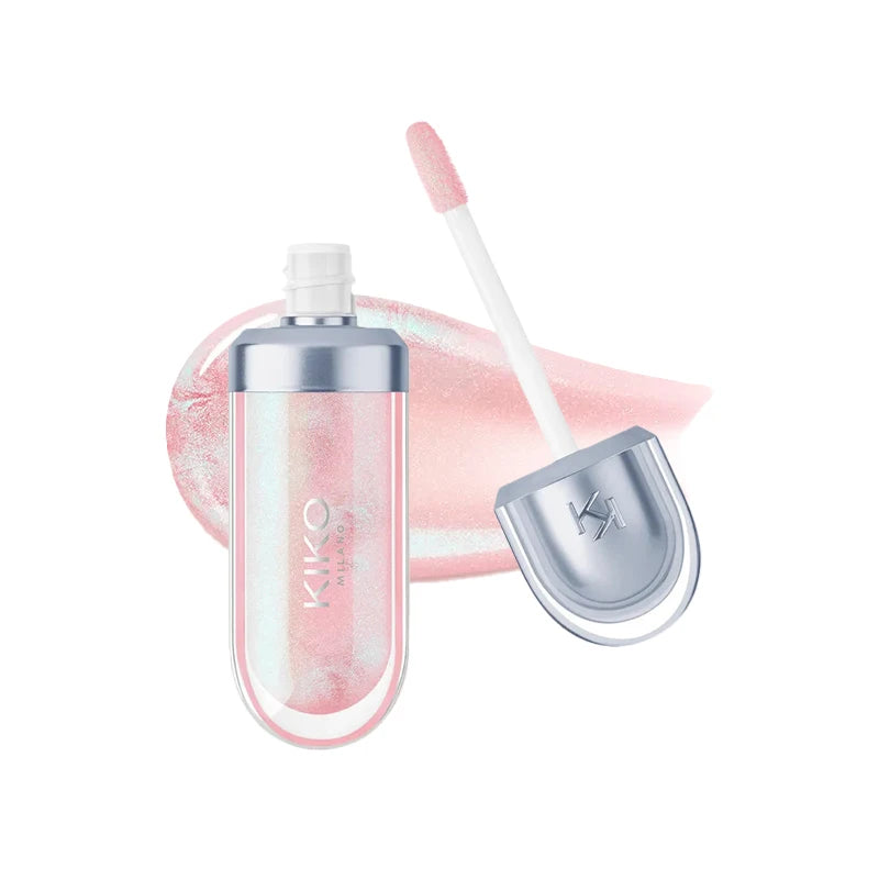 Kiko 3D Hydra Lip Liner Moisturizing Shimmer Waterproof Blusher Brun Rose Pearly Mauve Lipstick - Full Size Long-Lasting Lip Gloss