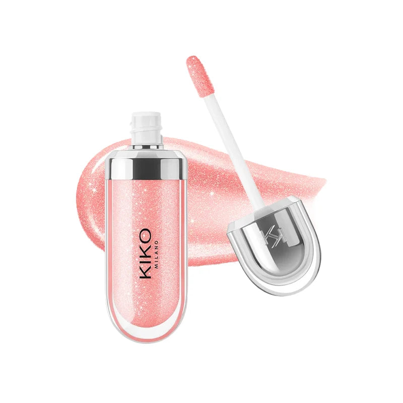 Kiko 3D Hydra Lip Liner Moisturizing Shimmer Waterproof Blusher Brun Rose Pearly Mauve Lipstick - Full Size Long-Lasting Lip Gloss