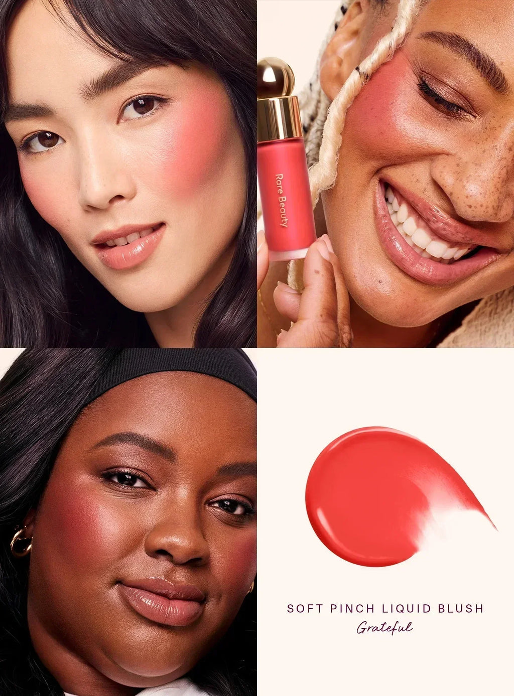 Rare Beauty Soft Pinch Tinted Lip Oil Stain Long-Lasting Liquid Blush Lip Gloss Cosmetics Face Eye Blusher for Perfect Makeup