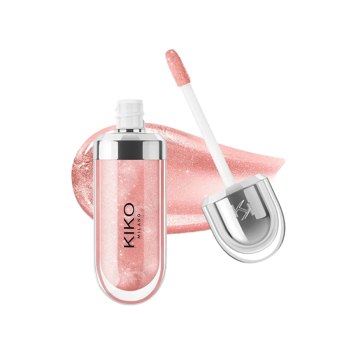 Kiko 3D Hydra Lip Liner Moisturizing Shimmer Waterproof Blusher Brun Rose Pearly Mauve Lipstick - Full Size Long-Lasting Lip Gloss