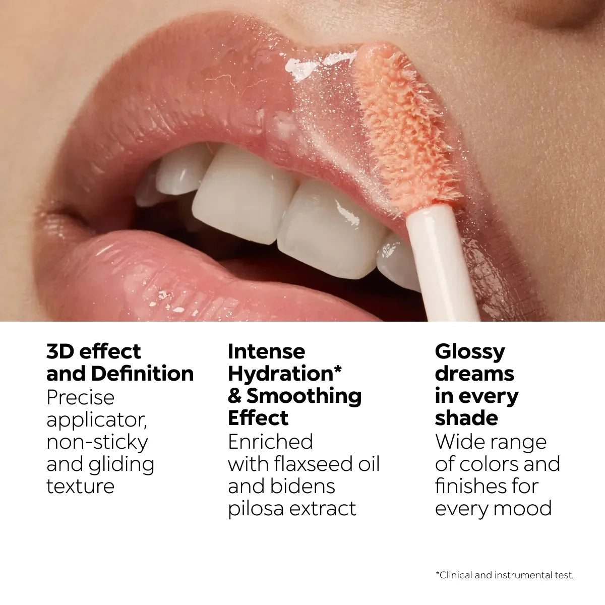 Kiko 3D Hydra Lip Liner Moisturizing Shimmer Waterproof Blusher Brun Rose Pearly Mauve Lipstick - Full Size Long-Lasting Lip Gloss
