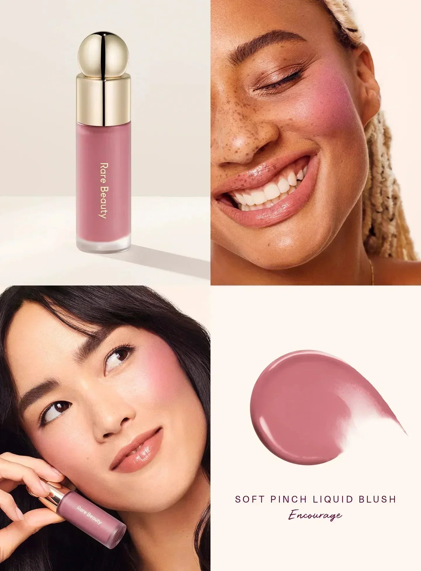 Rare Beauty Soft Pinch Tinted Lip Oil Stain Long-Lasting Liquid Blush Lip Gloss Cosmetics Face Eye Blusher for Perfect Makeup