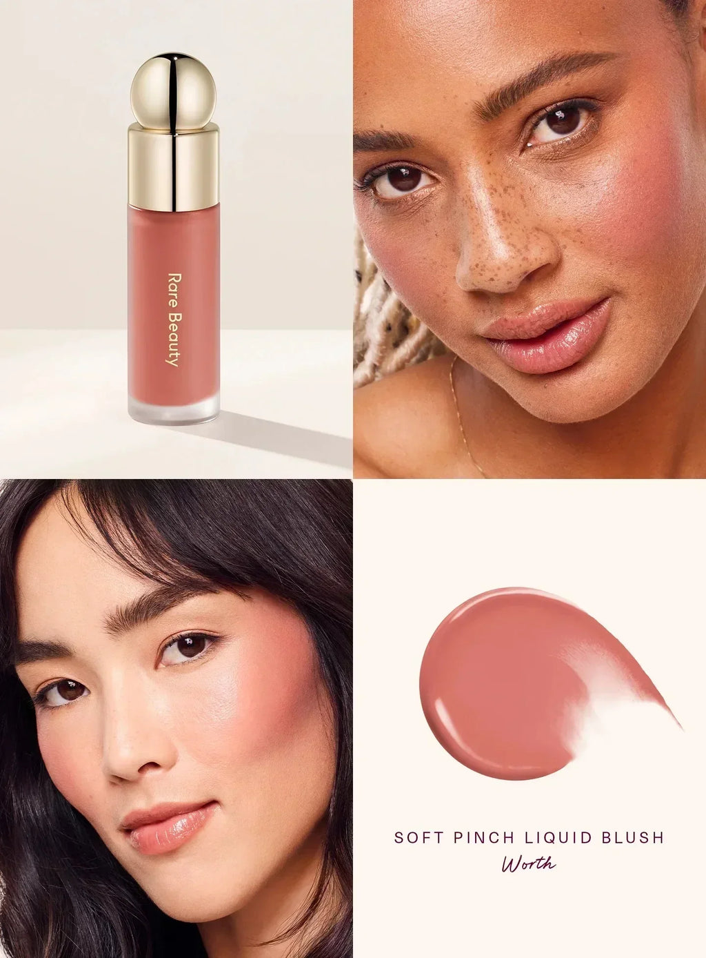 Rare Beauty Soft Pinch Tinted Lip Oil Stain Long-Lasting Liquid Blush Lip Gloss Cosmetics Face Eye Blusher for Perfect Makeup