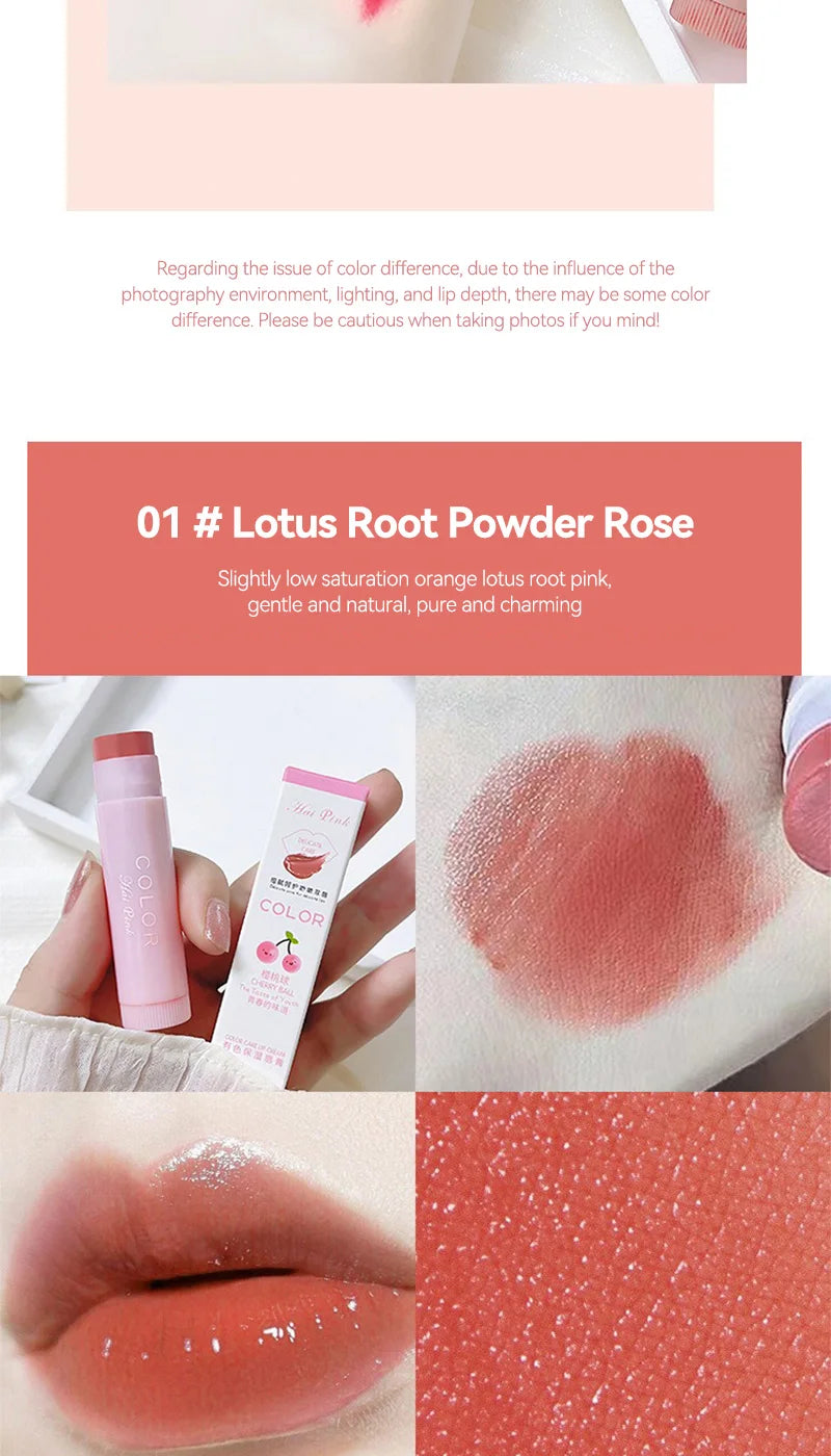 HAIPINK 3-Piece Tinted Moisturizing Lip Balm Set Hydrating Fade Lip Lines Prevent Chapping Full Size Nutritious Lip Care
