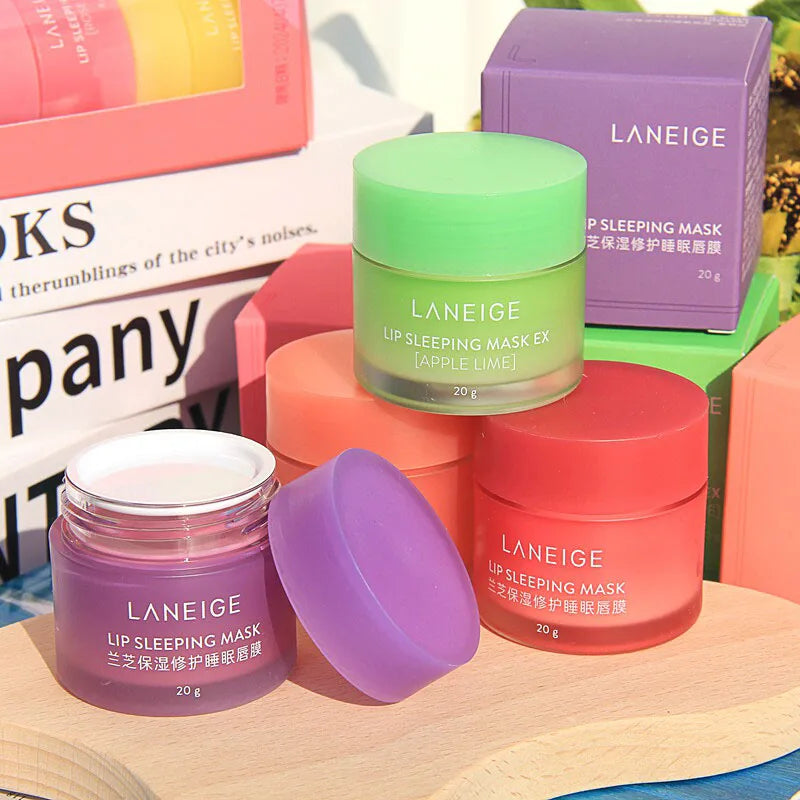 Laneige Lip Mask Jelly Sleep Balm 4-Pack Night Repair Moisturizing Hydrating Light Nourishment Christmas Gift Set 8g Each