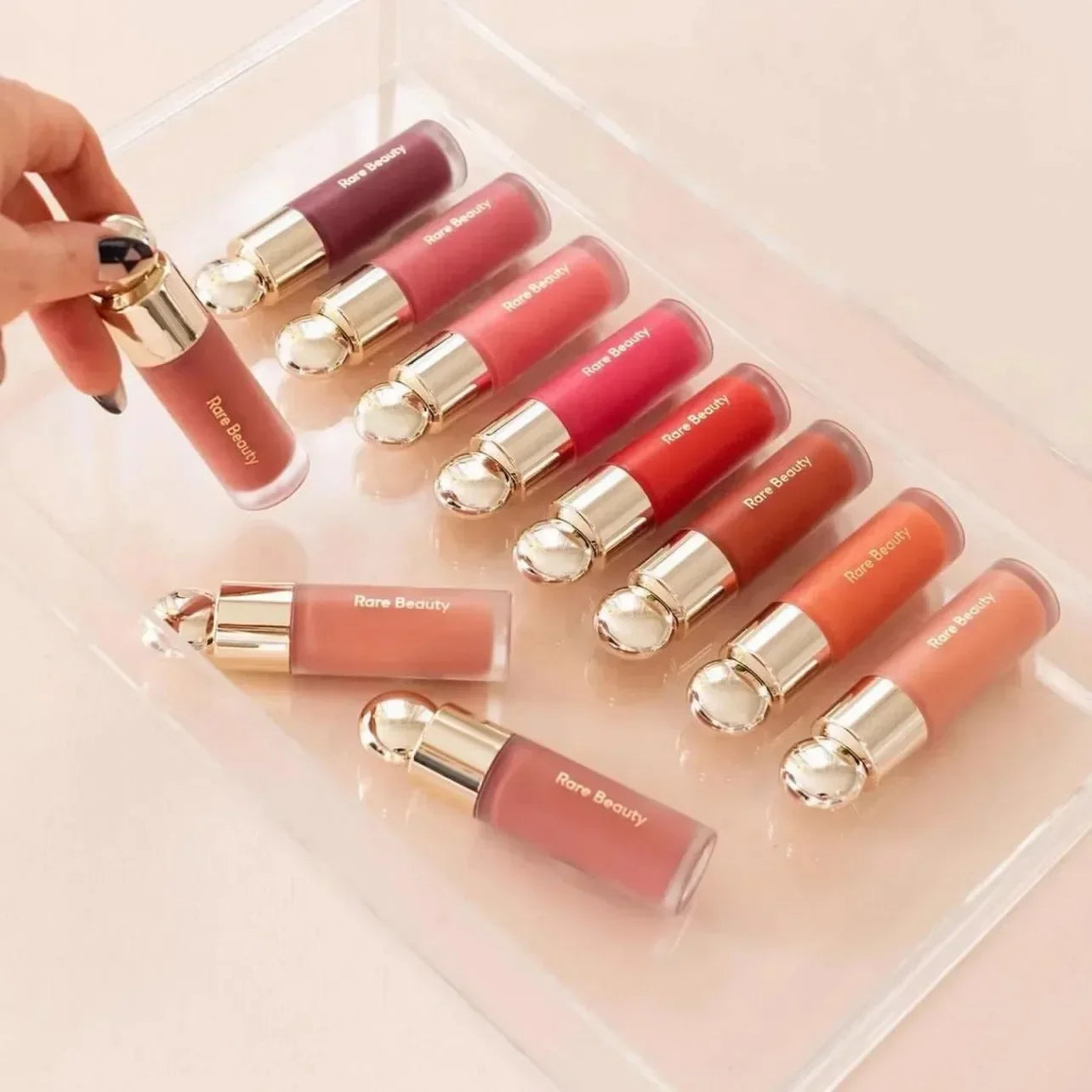 Beauty Brand Liquid Blush Lipstick Moisturizing Face Contour Shadow Cheek Blusher Waterproof Plump Cosmetics Full Size Gloss