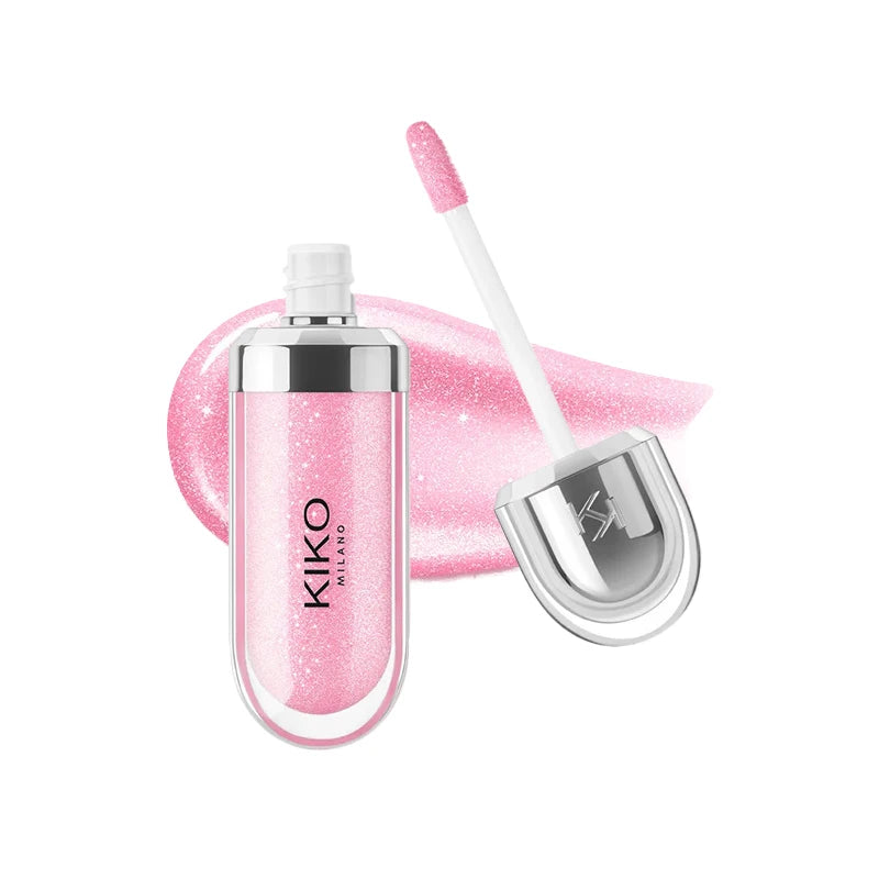 Kiko 3D Hydra Lip Liner Moisturizing Shimmer Waterproof Blusher Brun Rose Pearly Mauve Lipstick - Full Size Long-Lasting Lip Gloss