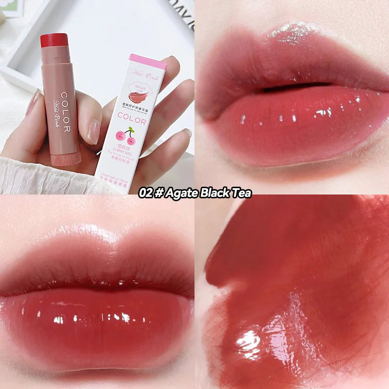 HAIPINK 3-Piece Tinted Moisturizing Lip Balm Set Hydrating Fade Lip Lines Prevent Chapping Full Size Nutritious Lip Care