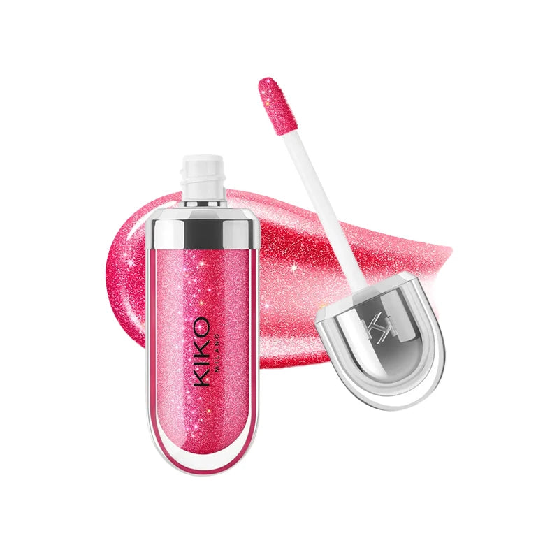 Kiko 3D Hydra Lip Liner Moisturizing Shimmer Waterproof Blusher Brun Rose Pearly Mauve Lipstick - Full Size Long-Lasting Lip Gloss