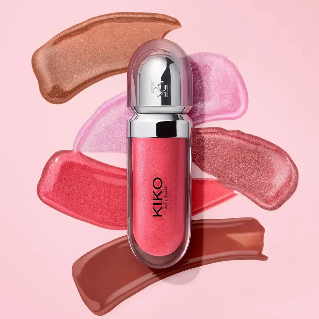 Kiko 3D Hydra Lip Liner Moisturizing Shimmer Waterproof Blusher Brun Rose Pearly Mauve Lipstick - Full Size Long-Lasting Lip Gloss
