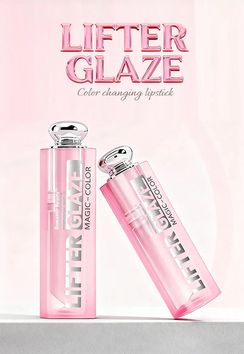 Color-Changing Hydrating Lip Gloss Moisturizing Tinted Lip Oil with Mirror Shine & Plumping Effect Non-Greasy Lip Care