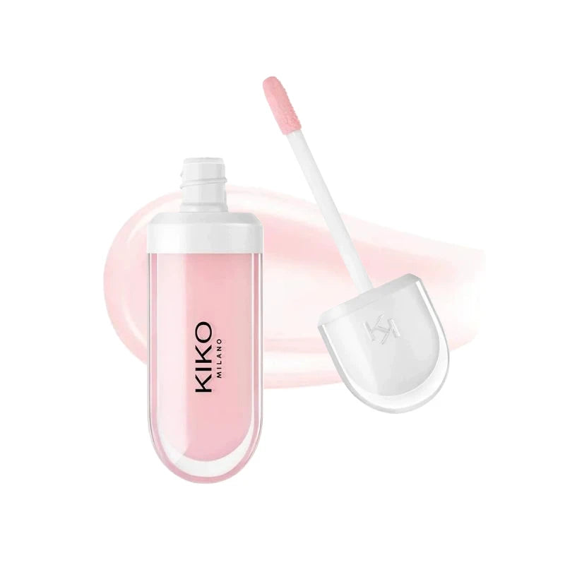 Kiko 3D Hydra Lip Liner Moisturizing Shimmer Waterproof Blusher Brun Rose Pearly Mauve Lipstick - Full Size Long-Lasting Lip Gloss