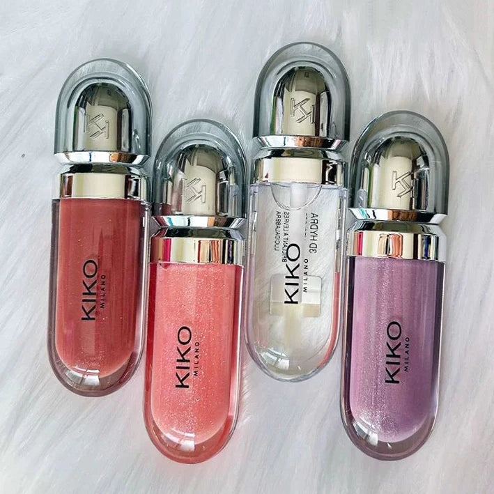 Kiko 3D Hydra Lip Liner Moisturizing Shimmer Waterproof Blusher Brun Rose Pearly Mauve Lipstick - Full Size Long-Lasting Lip Gloss