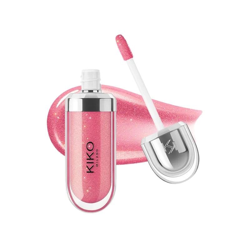 Kiko 3D Hydra Lip Liner Moisturizing Shimmer Waterproof Blusher Brun Rose Pearly Mauve Lipstick - Full Size Long-Lasting Lip Gloss